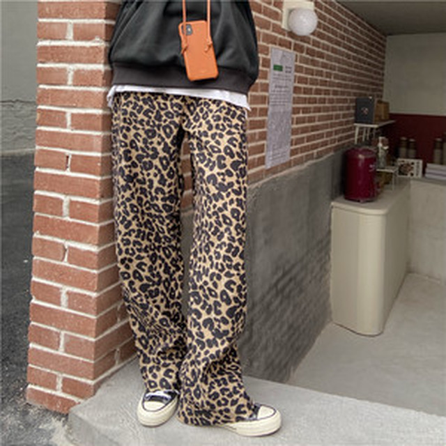 964 ストリートスタイルがクールでカッコいいレオパード柄ワイドパンツ レオパード柄 海外のプチプラきれいめカジュアルレディースファッション Pakaian Lucu 海外のプチプラきれいめカジュアルレディースファッション Pakaian Lucu