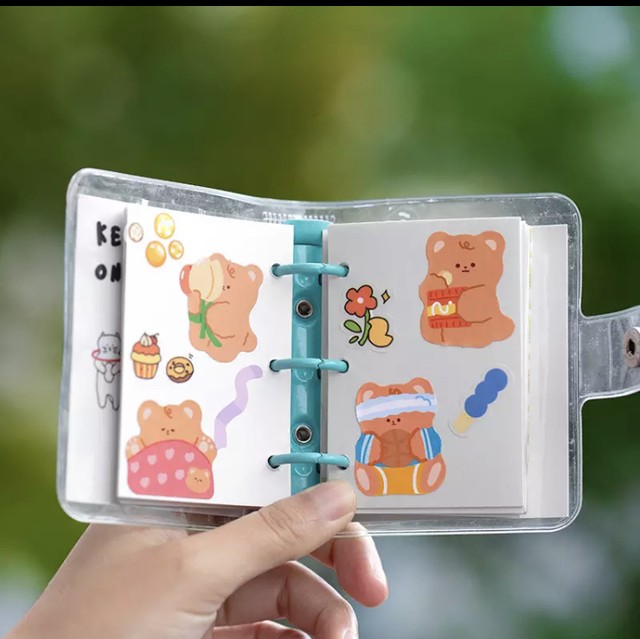 As2 350 海外 可愛い熊さん4種類 フレークシール ステッカー Honey Bee ハニービー