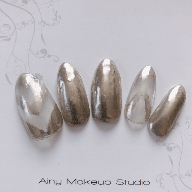 アートネイルチップ ミラーネイル オーダー制作 Ainy Makeup Studio