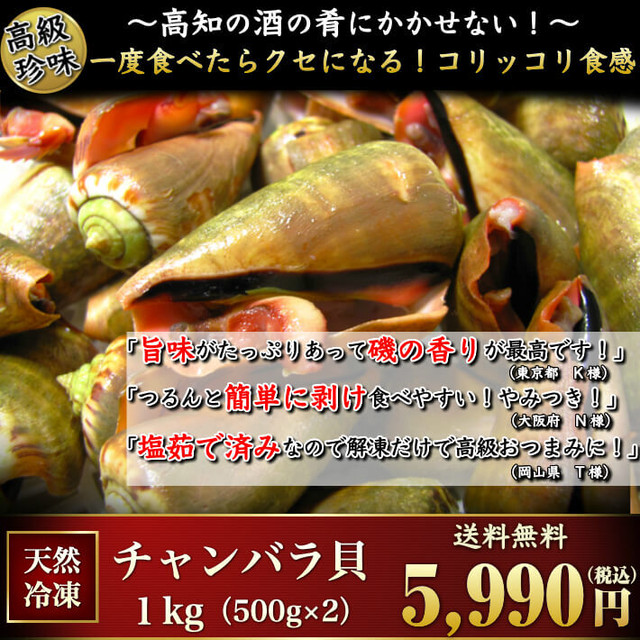 チャンバラ貝 マガキ貝 1kg 高級海鮮珍味 酒の肴 ちゃんばら貝 ギフト グルメ 珍味 海産物 送料無料 土佐カツオとうなぎの通販 高知の旬をお届けする 池澤鮮魚マリンオンラインショップ