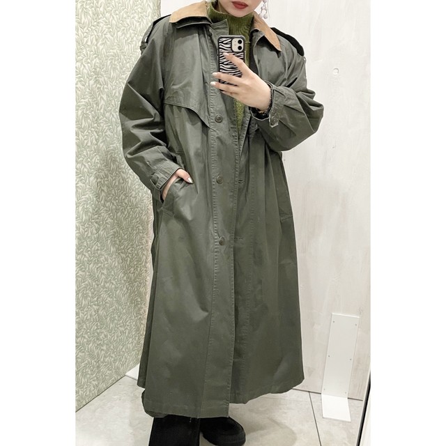 Vintage Trenchcoat Springcoat カーキ色 サイズ8 ライナー 紐付き ヴィンテージ トレンチコート スプリングコート ｕｔａ５