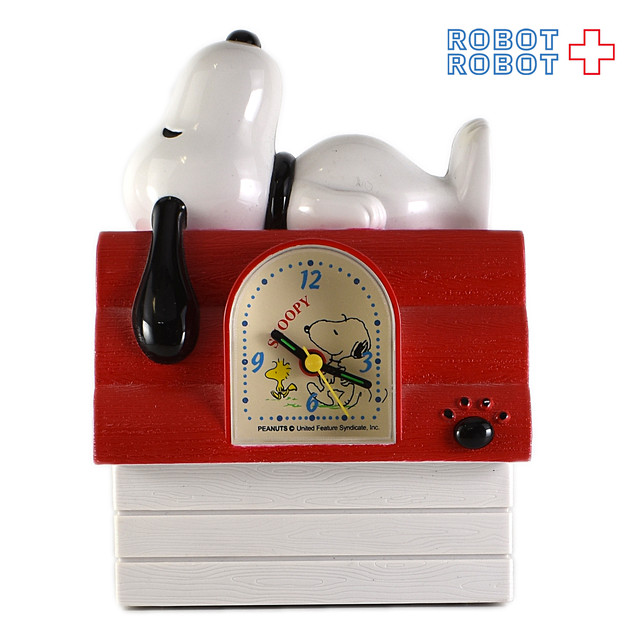 スヌーピー On ハウス 目覚まし時計 Robotrobot