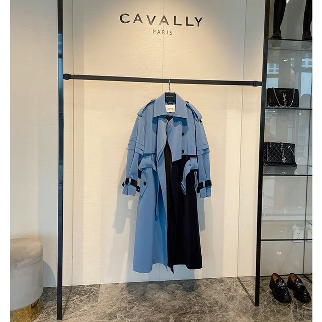 sick blue long coat