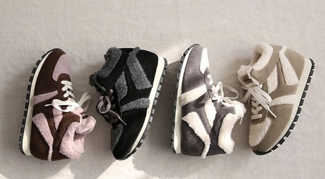 人気商品 モコモコボアファー 保温性抜群あったか可愛い インヒールスニーカー 韓国 海外ファッション Sweet Selection