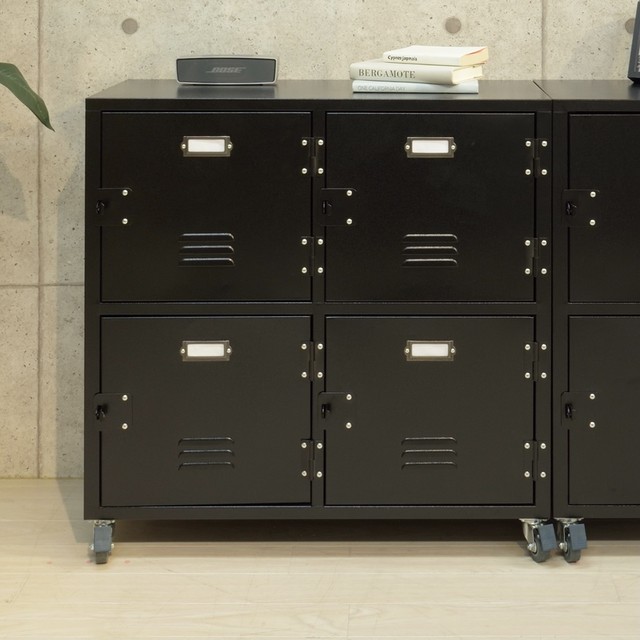 Rald Locker 4D Chest 2 Colors / アメリカンインダストリアルスタイル ロッカー調 4段チェスト