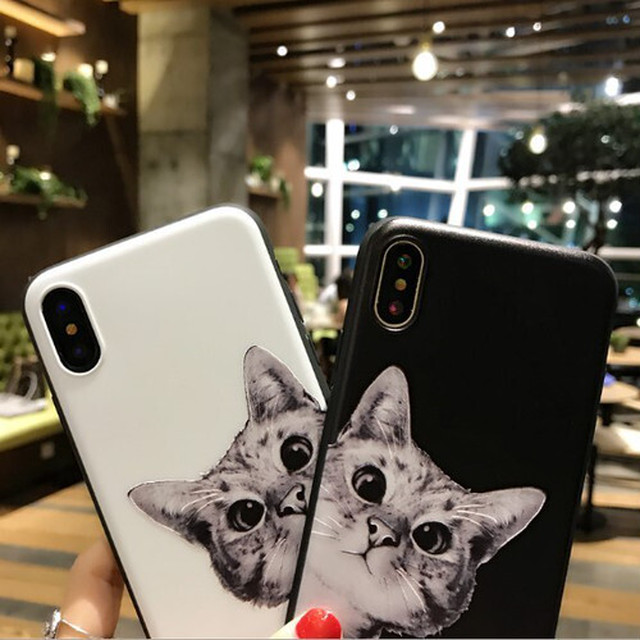 Iphoneケース Iphoneカバー スマホケース スマホカバー ブラック 黒 傷防止 バックカバー 猫 シンプル スリム シリコン かわいい アニマル 動物 クラリッチ Iphoneカバー専門店