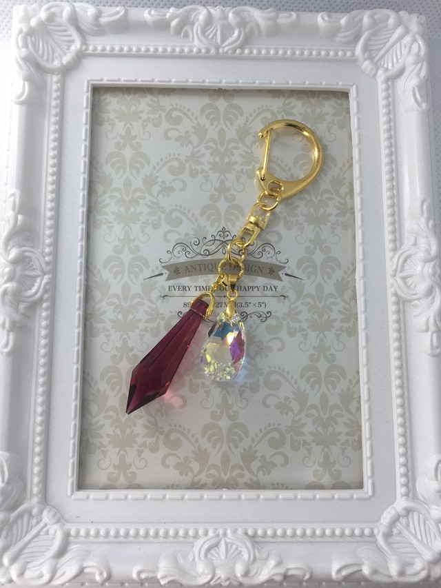 スワロフスキーバッグチャーム Flowervoice