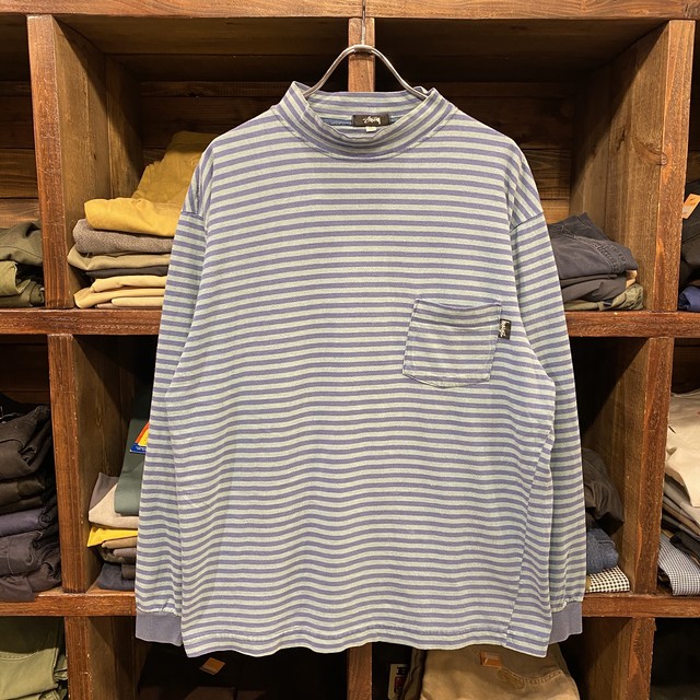 80s Stussy ハイネック ロンt ボーダー Usa製 Vostok