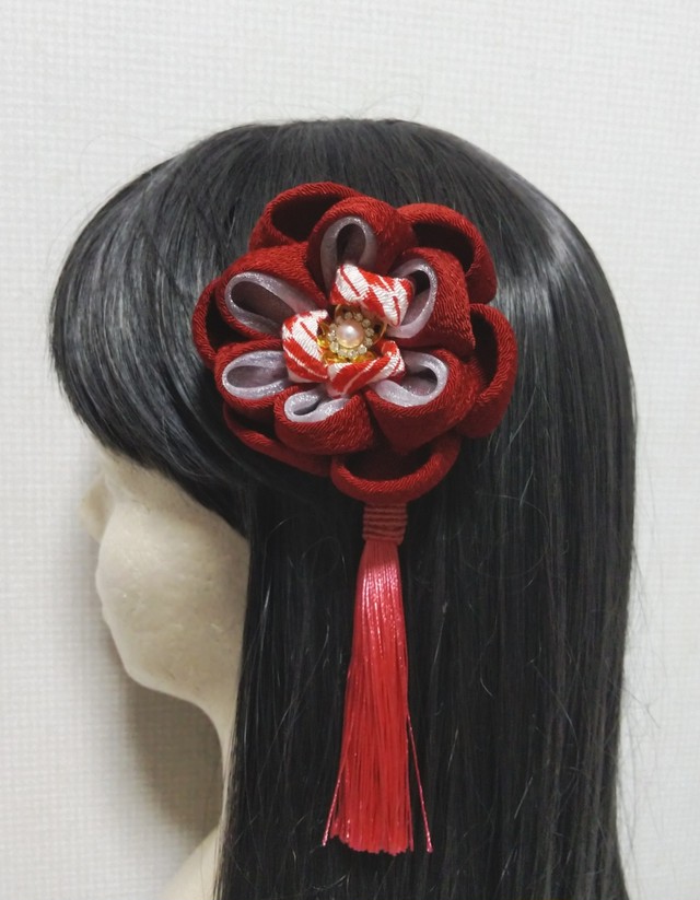 髪飾りえんじ 成人式髪飾り 卒業式髪飾り 七五三髪飾り つまみ細工 浴衣髪飾り Kamikazarin つまみ細工髪飾り 成人式髪飾り 七五三髪飾り 卒業式髪飾り