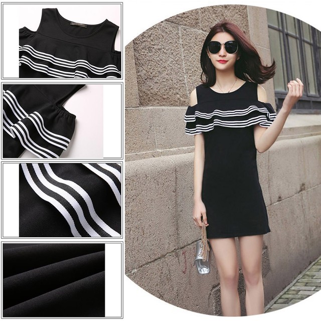 ミニワンピース レディース きれいめ フリル ワンピース 夏 オフショルダー レディース 韓国ファッション 直輸入通販 セクシーワンピース クールカジュアル 全品送料無料 Ukky Franky