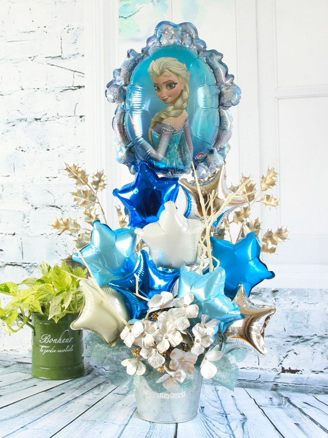 クリスマスやその他お祝いギフト アナ雪 バルーン アートフラワー Bouquet La Bou