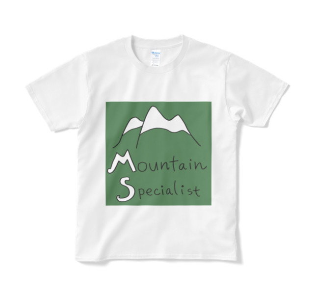 登山シリーズ Mountain Specialist モスグリーンtシャツ M L Mer