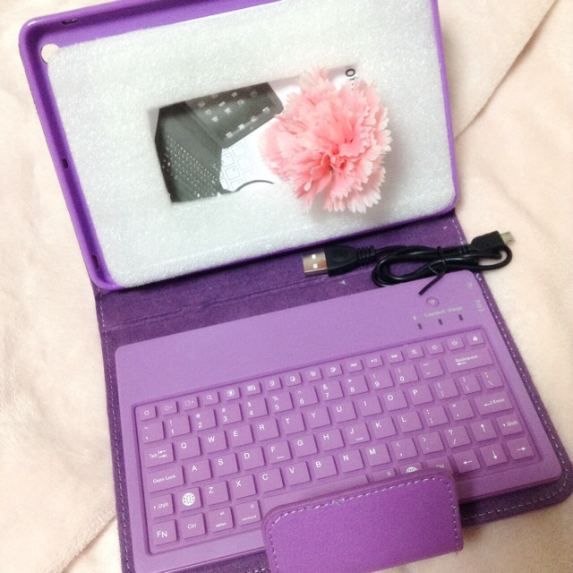 Bluetoothキーボード付きipadminiケース Violet Life