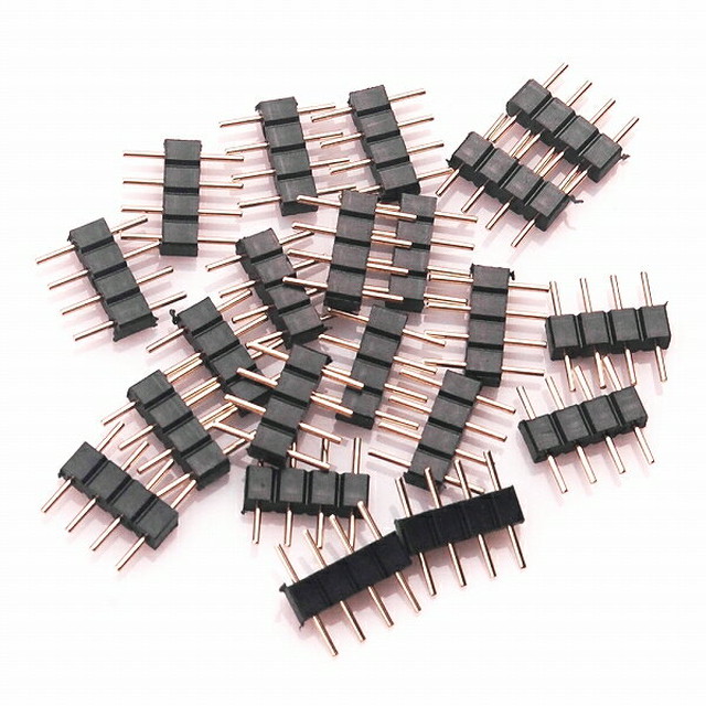 Ledテープ用 5050smd Rgb対応 1個売り 4ピン オス オス コネクタ 連結 コネクタ コネクター テープled ｋ ｍ 1ヶ月保証 メール便送料無料 Mb Rgb4pin2rireless Kms