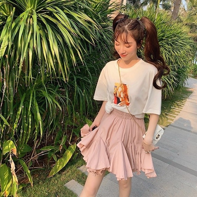 プリーツスカート ミニ プリーツミニスカート ピンク スカート ハイウエスト スカート 春服 レディース 春服 スカート 韓国 ファッション Ptniwk0006 Shop Suba