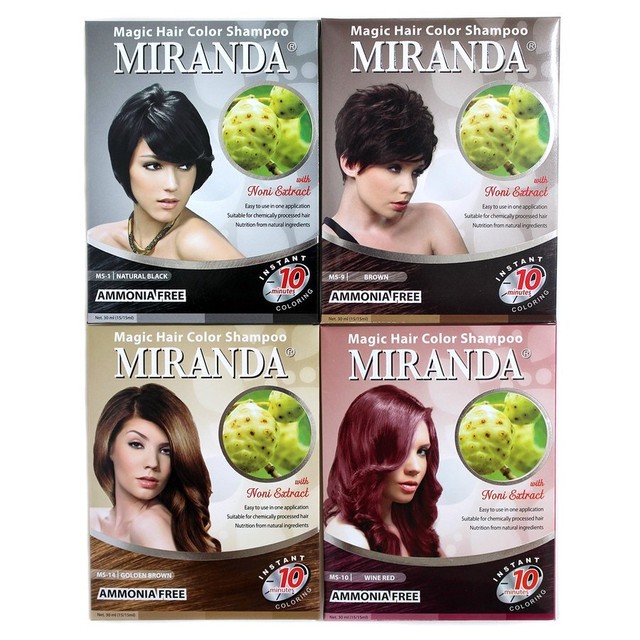 ミランダ Miranda Hair Color Shampoo マジックヘア カラーリングシャンプー 30ml 選べる4種類 Balisannpo