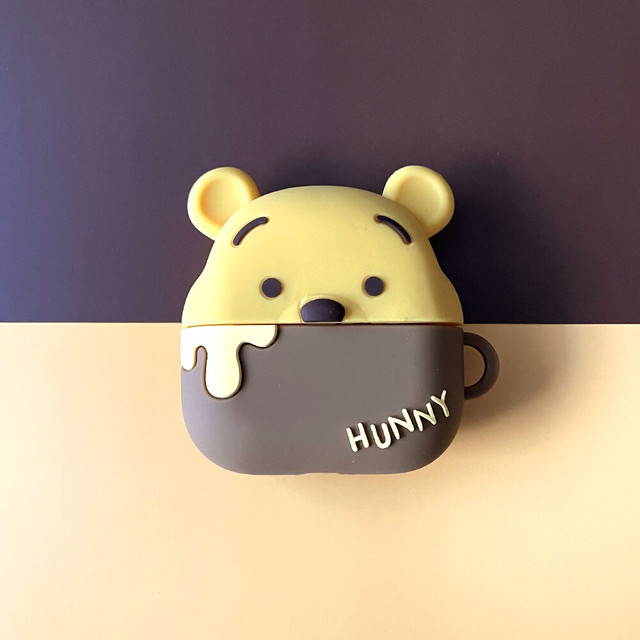 ディズニー Airpods Proケース シリコン くまのプーさん Pooh Disney Hunny 蜂蜜 はちみつ Usagi Case ウサギケース 韓国iphoneケース通販