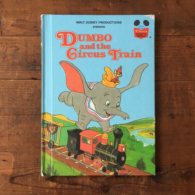 ヴィンテージ 洋書 絵本 Dumbo And The Circus Train ダンボ ディズニー 英語 E Vintage ヴィンテージ 洋書 雑貨のお店