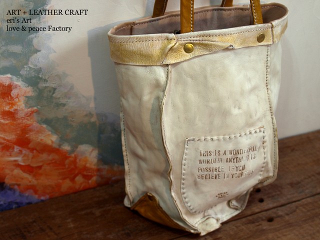 山羊革ホワイトバッグ Bag-121