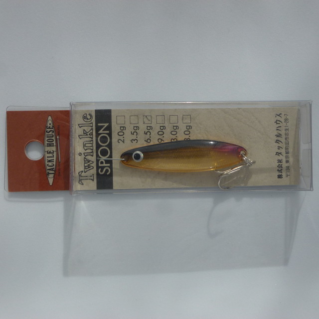 6 5g 48mm タックルハウス Tackle House ツインクル スプーン ゴールド ブラック Tackle House Twinkle Spoon トラウト バス ルアー 釣具屋 加藤商店 ハンドメイド トラウト ルアー サーモン バス スプーン ミノー レア コレクション 釣り シーバス