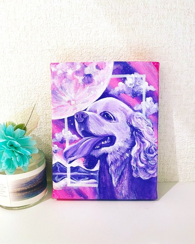 オーダーメイド ペット似顔絵ーf0 180mm 140mm 70m Naomi