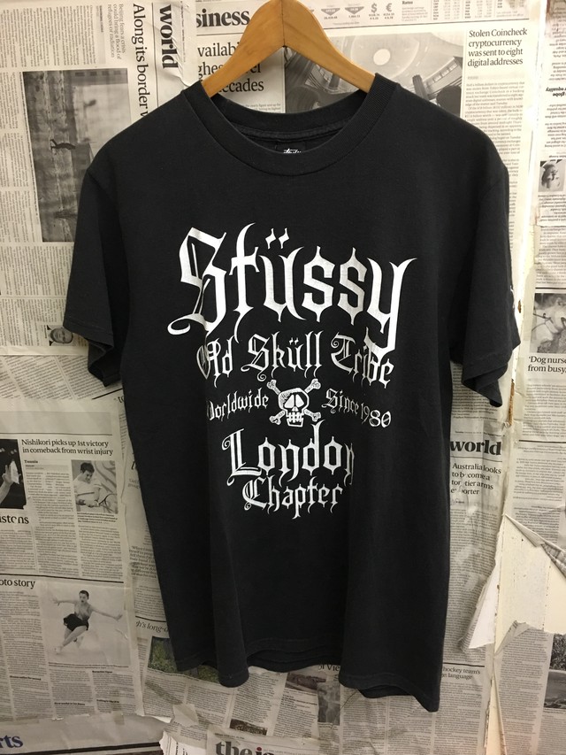 Stussy Tシャツ London Chapter スカル Hex Hive