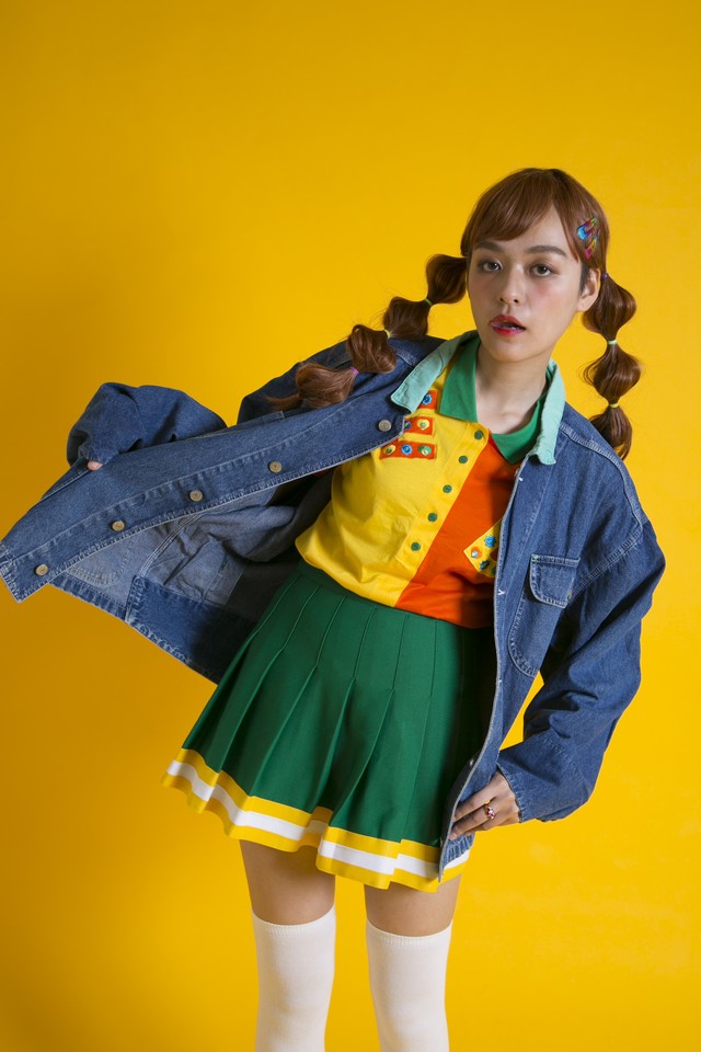 グリーンデニムジャケット