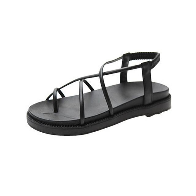 大人女子 クロスストラップ サンダル 厚底サンダル レディース 親指リング シンプル カジュアル 夏 ビーチサンダル 歩きやすい おしゃれ デート お出かけ Ptnym3058 Shop Suba