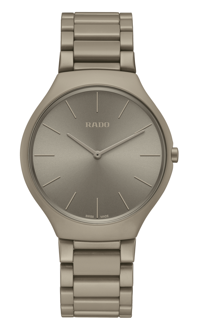 【RADO ラドー】True Thinline Les Couleurs™ Le Corbusier Grey brown natural umber 32141 シンライン ル・コルビュジエ(アンバー)/正規輸入品