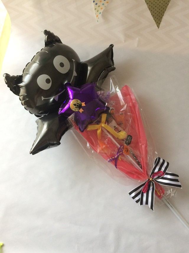 コウモリお菓子ブーケ ひいらぎ 柊 コウモリお菓子ブーケ ひいらぎ 柊