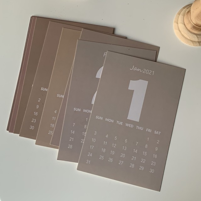 送料0 21 Calendar 韓国 カレンダー ポストカード 雑貨 In My Room7