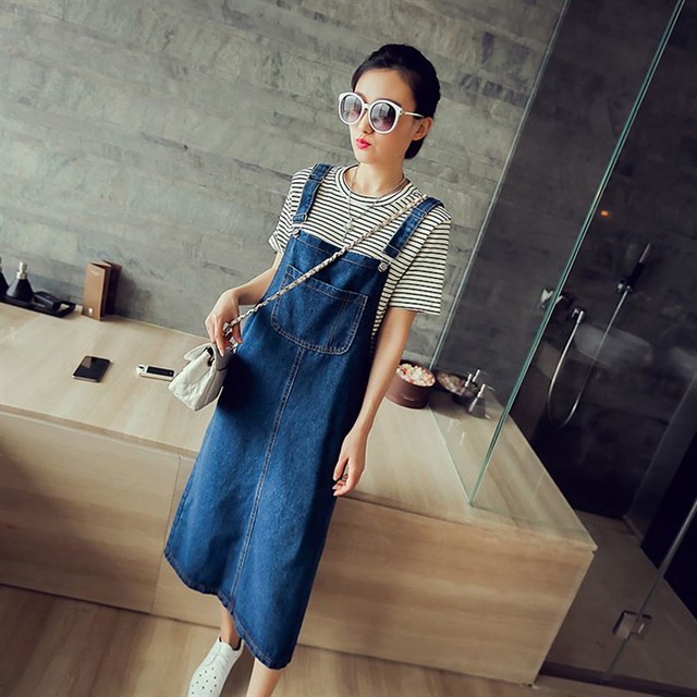 ジャンパースカート レディース デニム サロペット スカート 通勤通学 デート 代 30代 ママ カジュアル着 ロング デニムスカート サロペットスカート ジャンスカ 大人 春夏 春服 大きいサイズ ゆったり 送料無料 韓国レディース キッズファッション Londonbridge