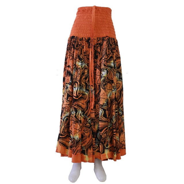 迫力サーキュラーロングスカート ワンピース2way Lsk9 アジアンバザール スニシヴァ