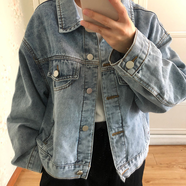 ショート丈デニムジャケット【short denim jacket】