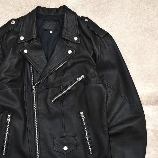 Black leather US Riders jacket