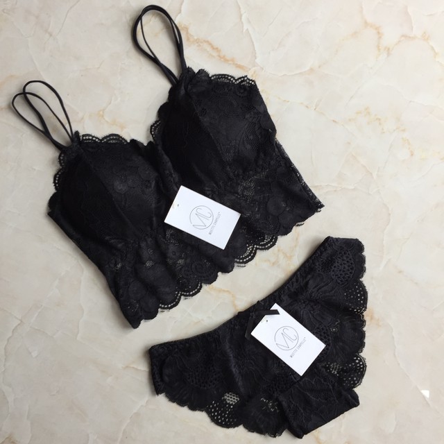 ノンワイヤーレースブラトップ ショーツセット セレクトショップ Koguma