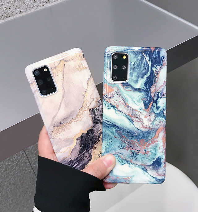 トレンド 大理石柄 Galaxy S Plusケース かわいい Galaxy Sケース ソフト Galaxy S10 Plusケース 大人 Galaxy S10ケース シック Galaxy S9 S9 保護カバー 超軽量 オシャレ 全2色 Girlshares