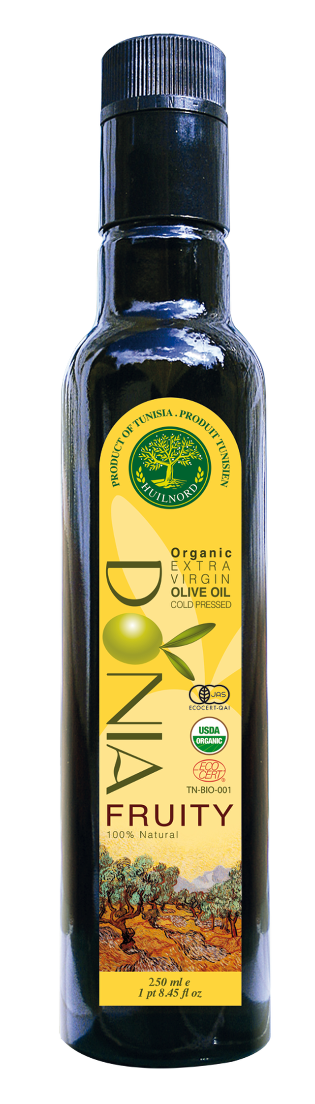オーガニック エキストラバージンオリーブオイル Donia Fruity 250ml 自然栽培オリーブオイル専門店 Olives