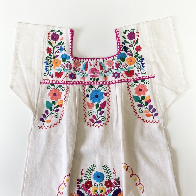 メキシコ刺繍 キッズワンピース100 Pinata ピニャータ メキシコ刺繍と服飾小物のお店 メキシコ刺繍 キッズワンピース100 Pinata ピニャータ メキシコ刺繍と服飾小物のお店