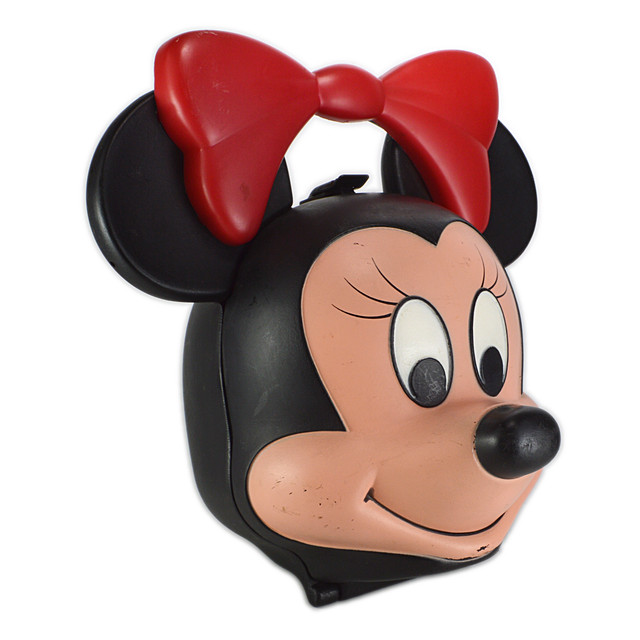 ミニーマウスの顔のカタチのランチボックス Aladdin 水筒欠 Robotrobot