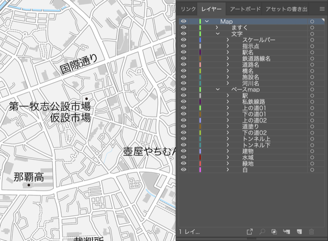 沖縄 那覇 イラストレーターデータ Eps 地図素材をダウンロードにて販売するお店 今八商店