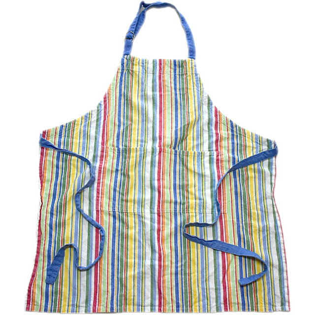 1点物 おしゃれストライプ柄エプロン古着メンズレディースokアメカジ90sストリート スポーツmixインテリア雑貨キッチン用品 料理0084 古着屋カチカチ 東京都北区 Jr王子駅前で実店舗展開中 通販もok Tokyo Japan