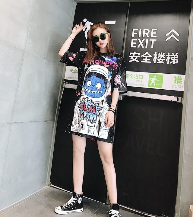 レディース メンズ ｔシャツ 半袖 夏服 個性的 可愛い ビックｔ トップス カラフル 派手 原宿 系 かわいい デザイン 新作 オススメ Max Voyage