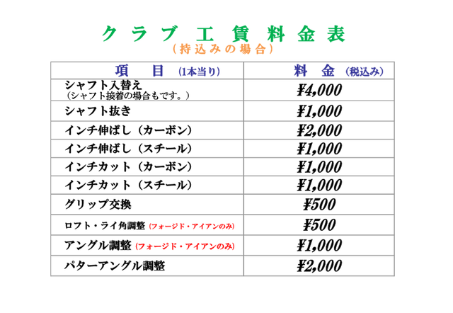 ゴルフクラブ修理 ロフト ライ角調整 軟鉄フォージドクラブに限る ゴルフボーイ