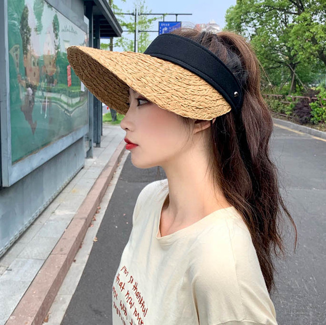 サイズ調節可能 麦わら帽子 レディース Uvカット Uvケア Uvハット 折り畳み可能 紫外線カット 髪型が崩れない 小顔に見える 全3色 人気商品 Girlshares