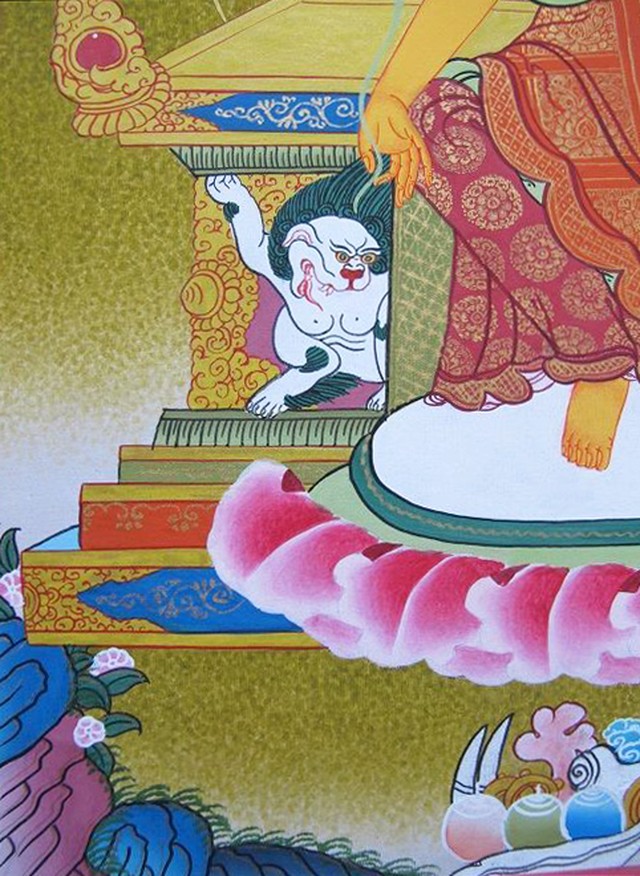 手描きタンカ マイトレーヤ 弥勒菩薩 Tk56 Aradhana アラダナ