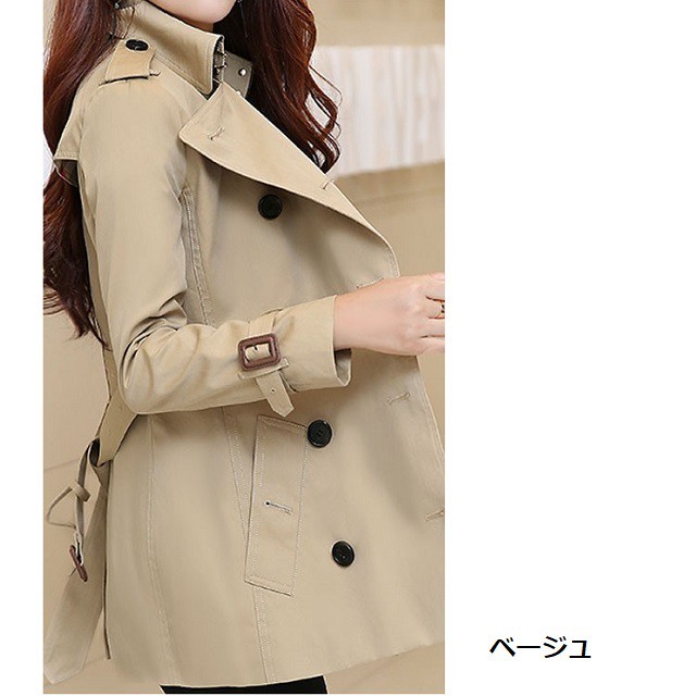 トレンチコート テーラードジャケット ハーフコート レディース トップス アウター 春服 秋服 韓国 ファッション A0225 Aeka Clothet