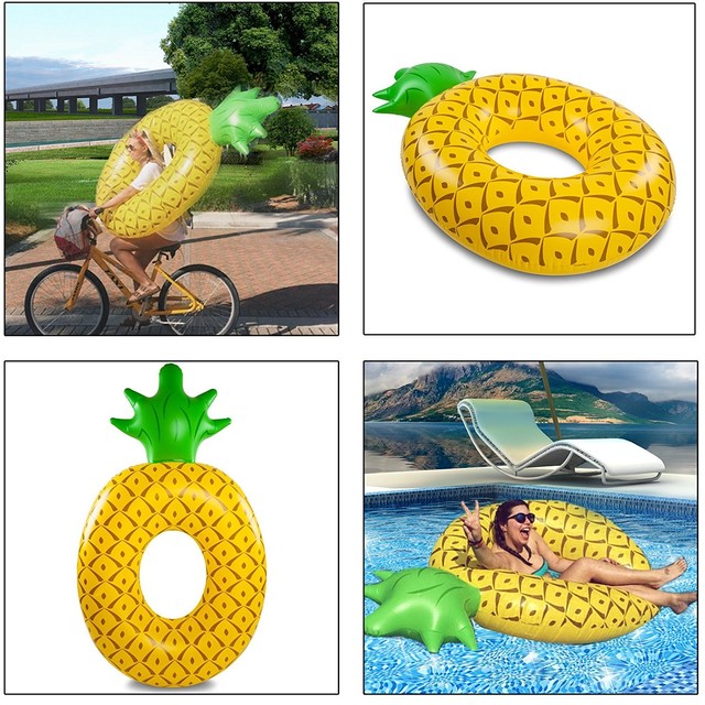 大きな浮き輪 可愛いパイナップルデザイン長さ 180cm Smile Projects
