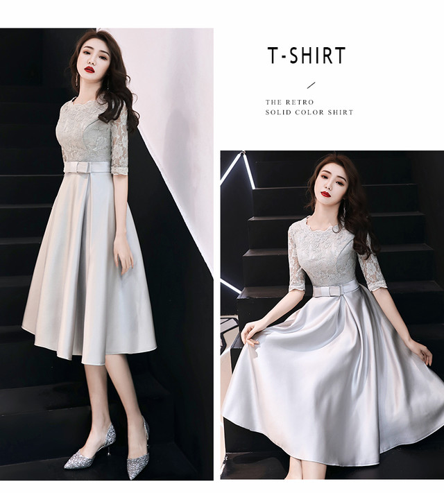 パーティードレス シースルー きれいめ 大きいサイズ ウエストマーク 結婚式 お呼ばれ フォーマル ワンピース 二次会 ドレス ワンピースドレス 披露宴 レディース 膝丈 結婚式 半袖 代 30代 40代 Rcsb Dress Suba