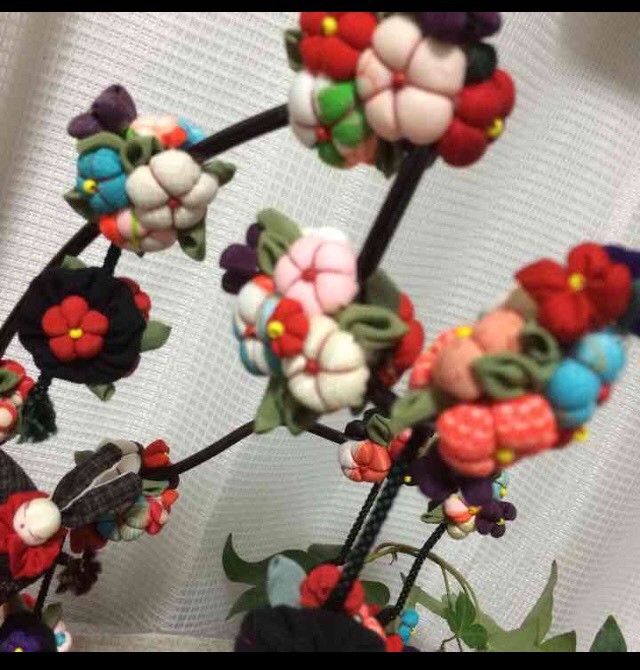 花すだれ ウサギ付き 布糸衣